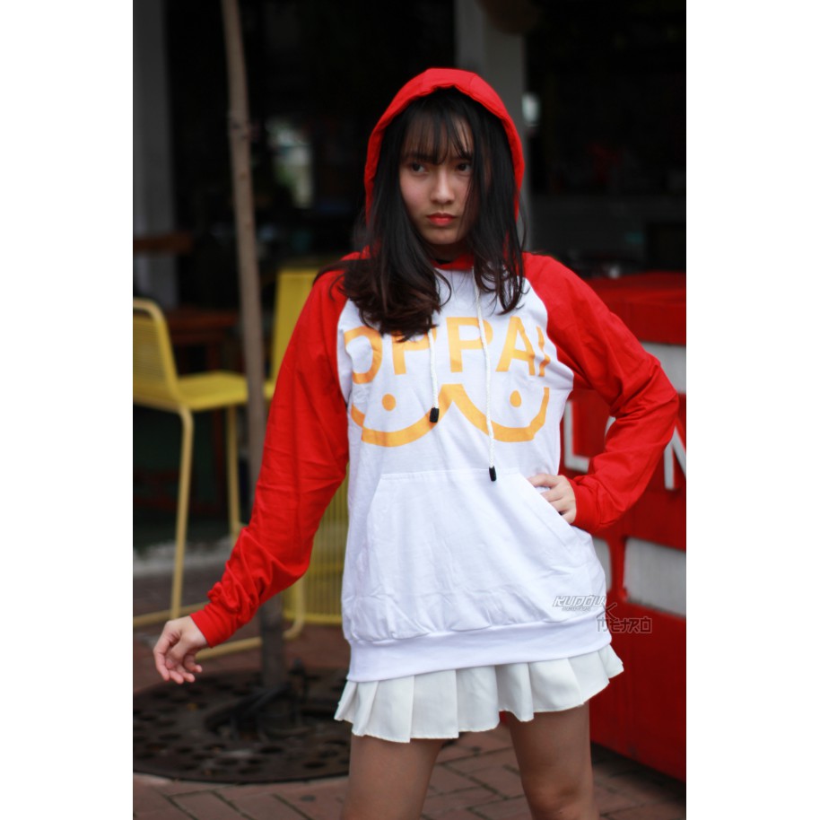 HOODIE OPPAI RED SAITAMA OPM ADIDASPOLY