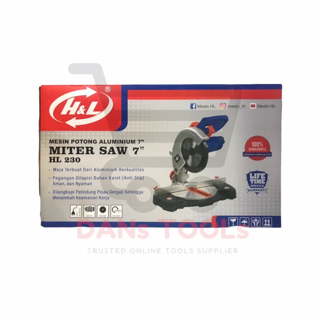 Mitre Saw 7 inch / Mesin Gergaji / Potong Alumunium