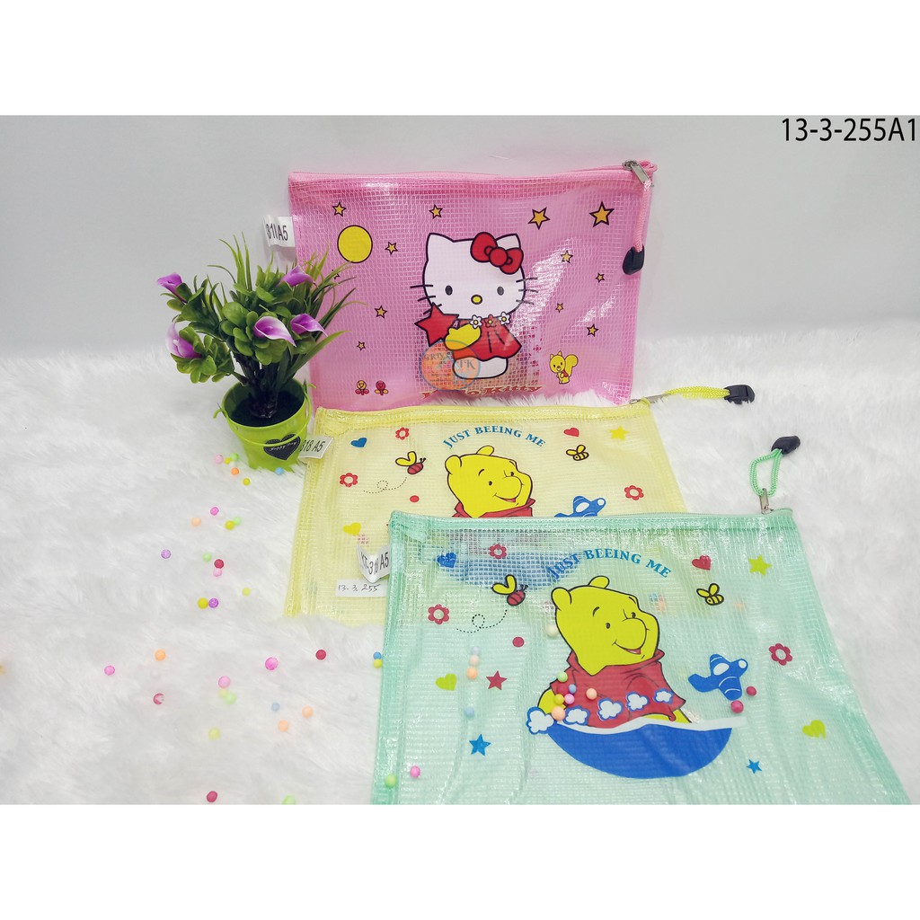 

Map Plastik Zipper Jaring Resleting Karakter A5