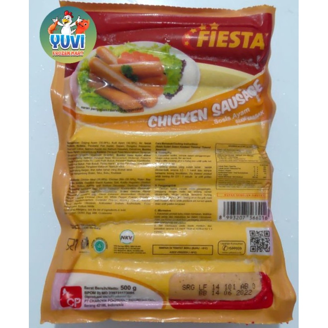 

Fiesta Chicken Sausages (sosis ayam) 500 gr