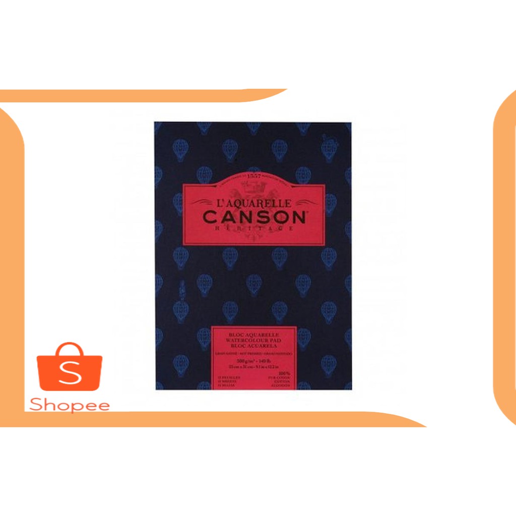 

Dijual parts Canson Heritage Watercolor Pad 23 x 31cm 300gsm Hot Pressed 20 Murah