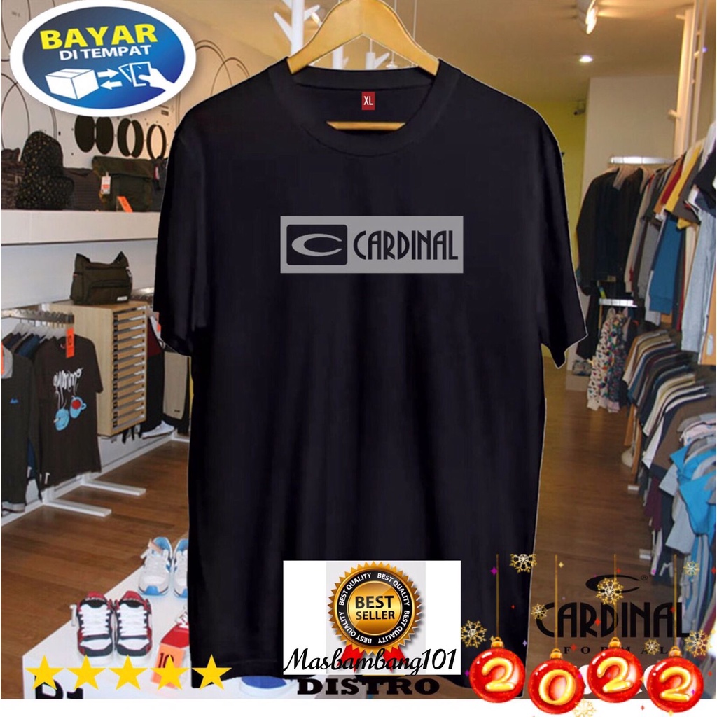 paket 3 pcs 100 ribu motif random m l xl xxl    kaos cardinal original pria dewasa lengan pendek asl