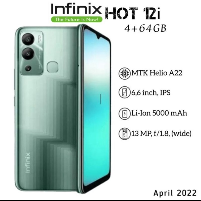 INFINIX HOT 12i RAM 4GB-64GB GARANSI RESMI