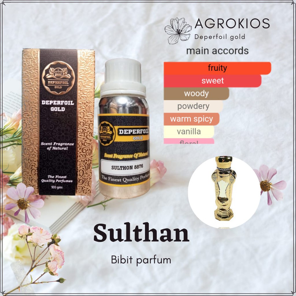 bibit perfume sulthan 100 ml kemasan segel by deperfoil gold original