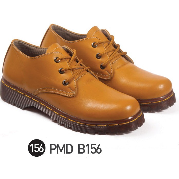 sepatu boots wanita, sepatu boots cewek, sepatu boot docmart, docmart boot kulit PMD B156