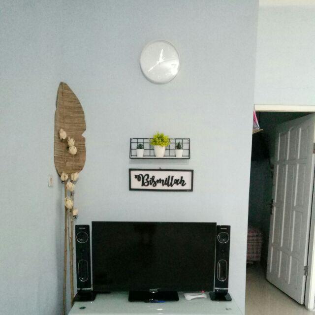 Walldecor Hiasan Dinding Bismillah, Shabby, Kayu, Kaligrafi, Vintage, Murah