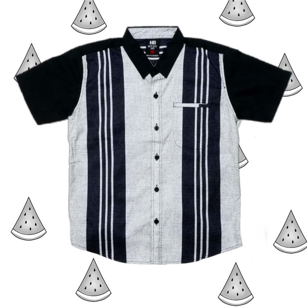 

Dancus - Kemeja Anak Casual Motif Printing Tangan Pendek Size 4 - 14 (RK062.2)B