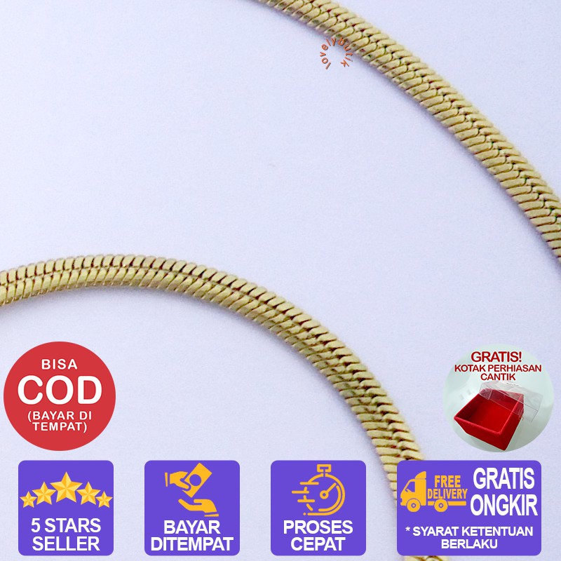 Lovelybutik Honey Kalung Huruf Titanium Anti Karat Inisial B Uk 45 cm BONUS KOTAK PERHIASAN