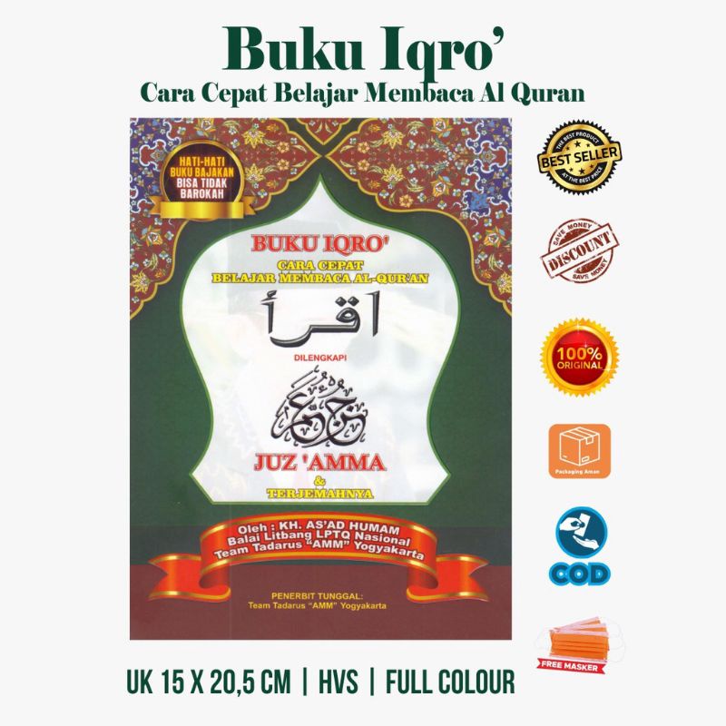 

IQRO FULL COLOR PLUS JUZAMMA TERJEMAHAN LATIN UKURAN BESAR