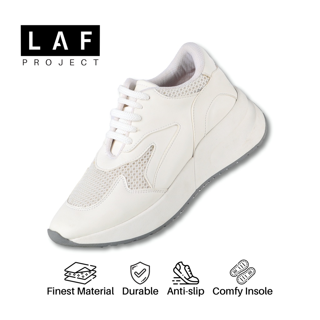 Sepatu Sneakers Wanita Casual Kasual Tali Tinggi Putih Hava LAF Project