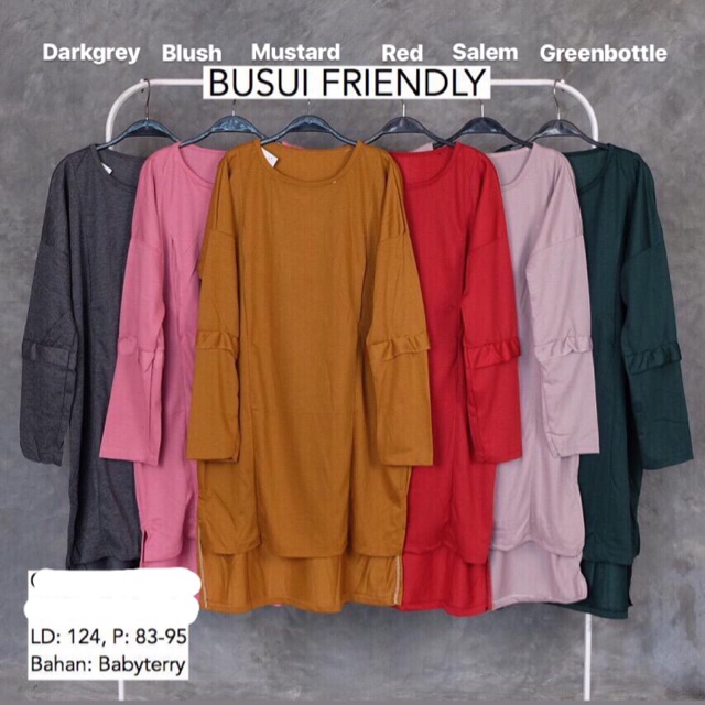 Tunik Busui Polos mirip Tunic Fixpose