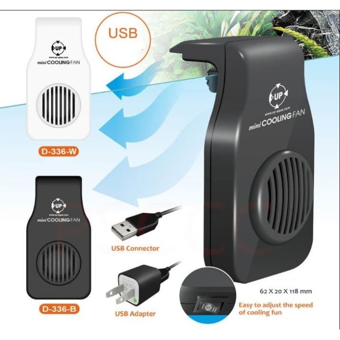 DISKON HARGA Kipas aquarium aquascape Cooling Fan chiller hangon fan AR434