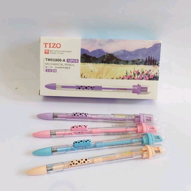 

dNoura SELUSIN ( 12 PCS ) Pensil Mekanik Tizo 2.0 mm Mekanik Pensil Tizo 2.0mm