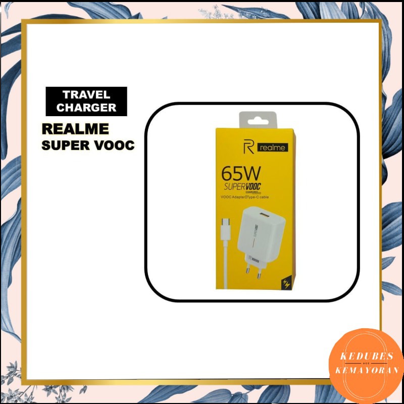 Travel Charger Realme / OPPO Original 65W Supervooc type - c Fast Charging [KK]