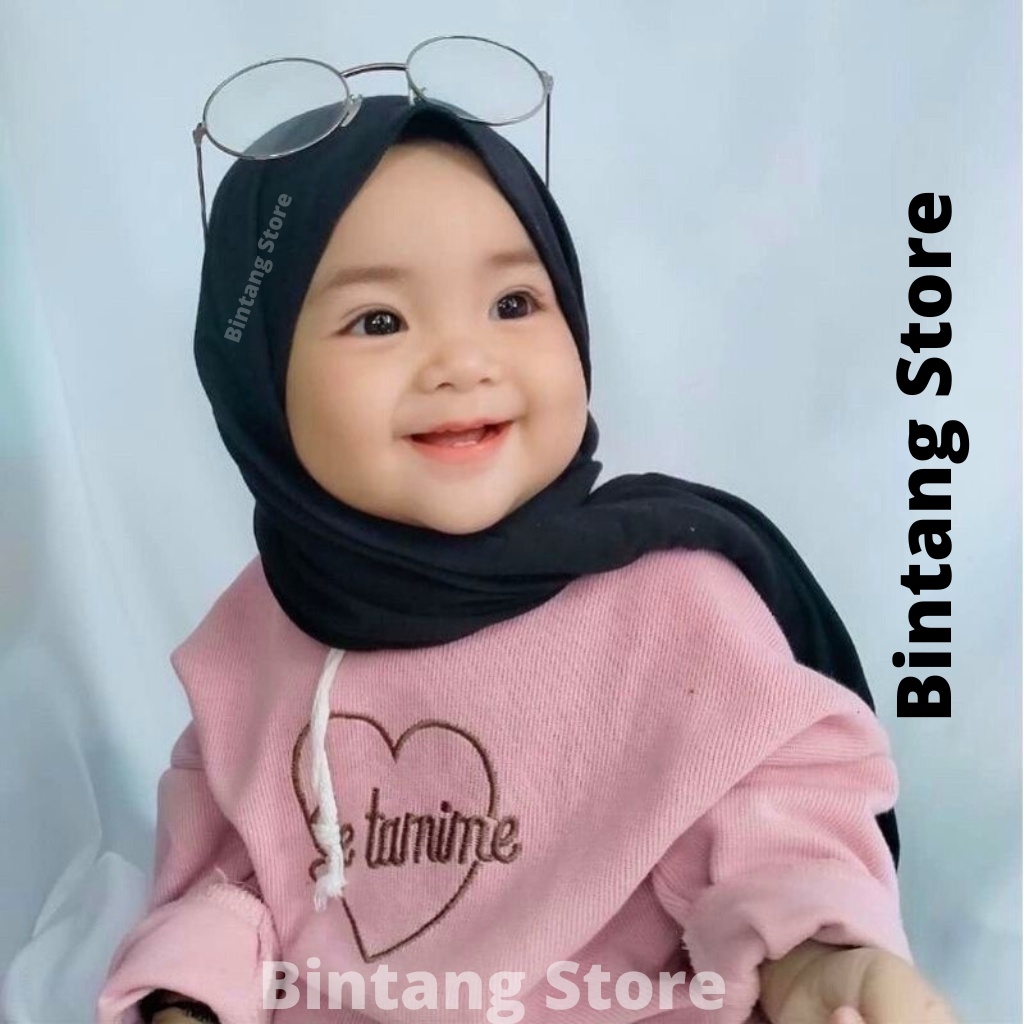 Jilbab Bayi Perempuan Pashmina Instan 0 6 12 Bulan Up 2th Kerudung Krudung Hijab Anak Balita Baby 1 