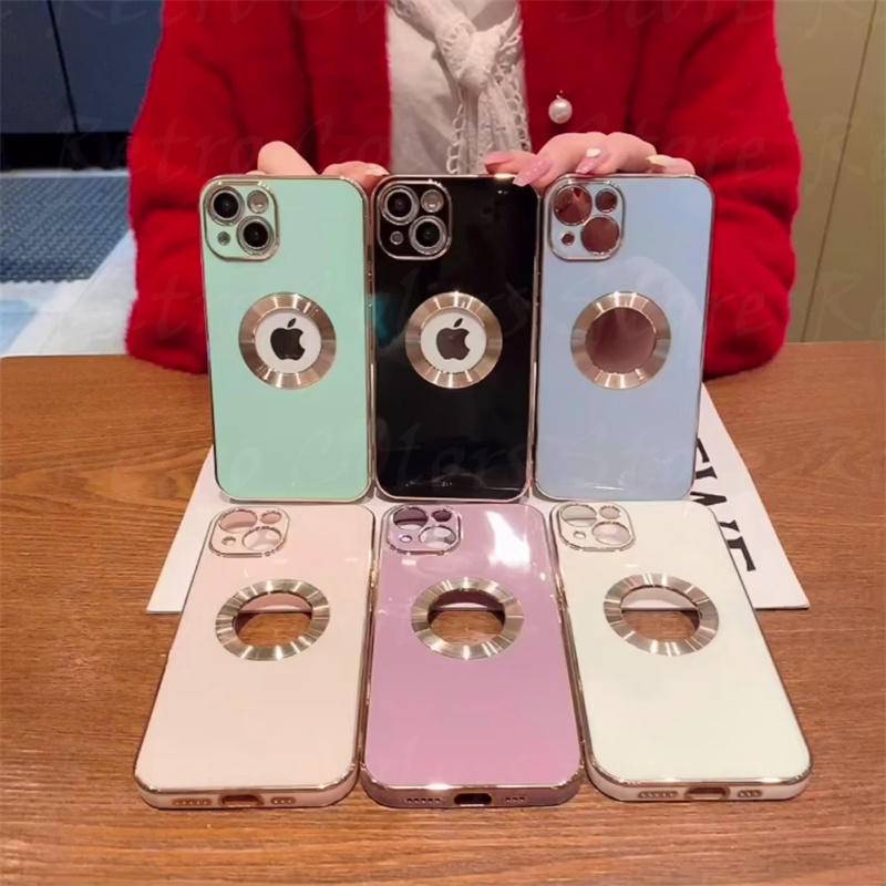 Soft Case Silikon Transparan Frame Electroplating Untuk iPhone X XS Max XR 7 8 Plus SE 2020 2022 SE3