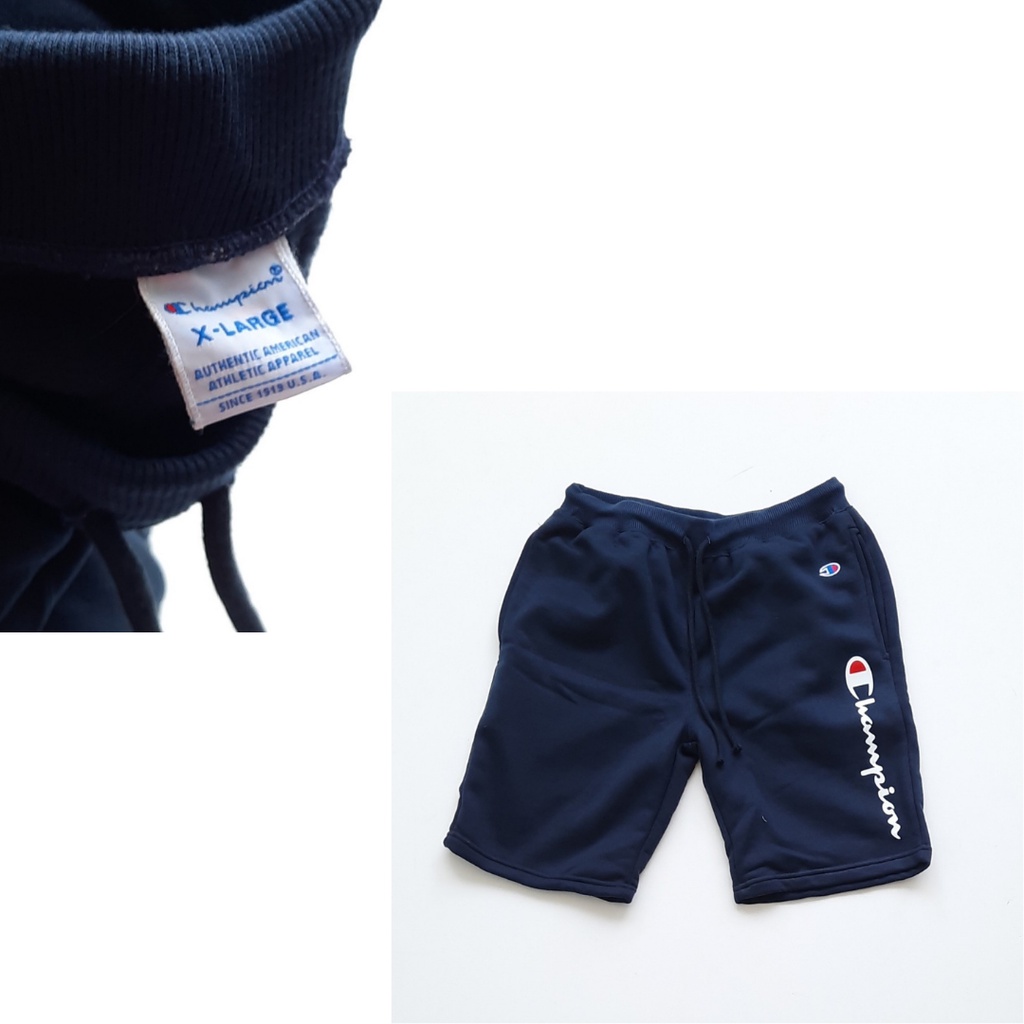 Champion Short Pants Script BORDIR LOGO / Celana Pendek Champion Original Pria Wanita