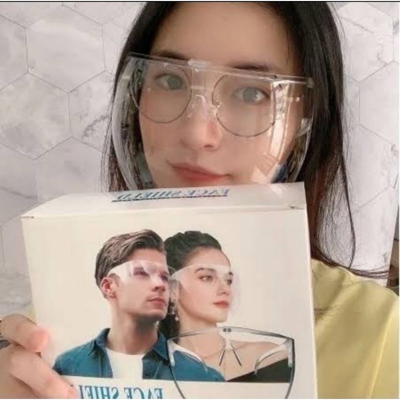 Face shield Akrilik Premium Acrylic - Faceshield Kacamata Sultan Akrilik Face Shield Nagita Acrylic