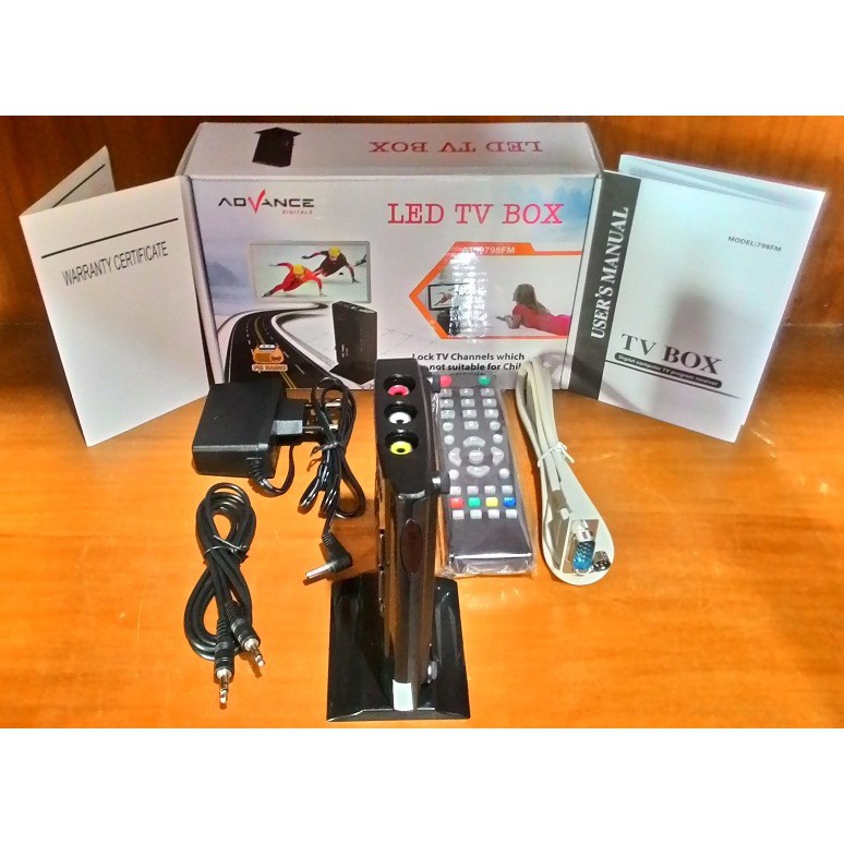 ADVANCE LED TV BOX DIGITALS ATV-798FM Combo TV Tuner External + radio
