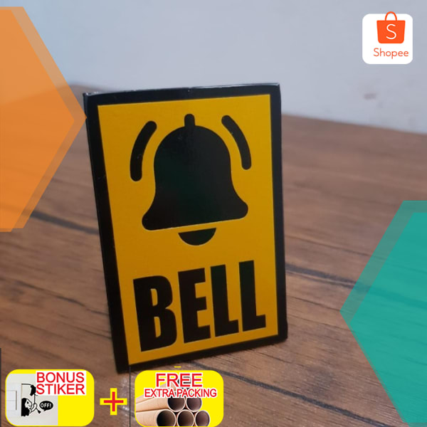 

BELL SIGN Akrilik 5 x 75 cm Reflektif Elegan