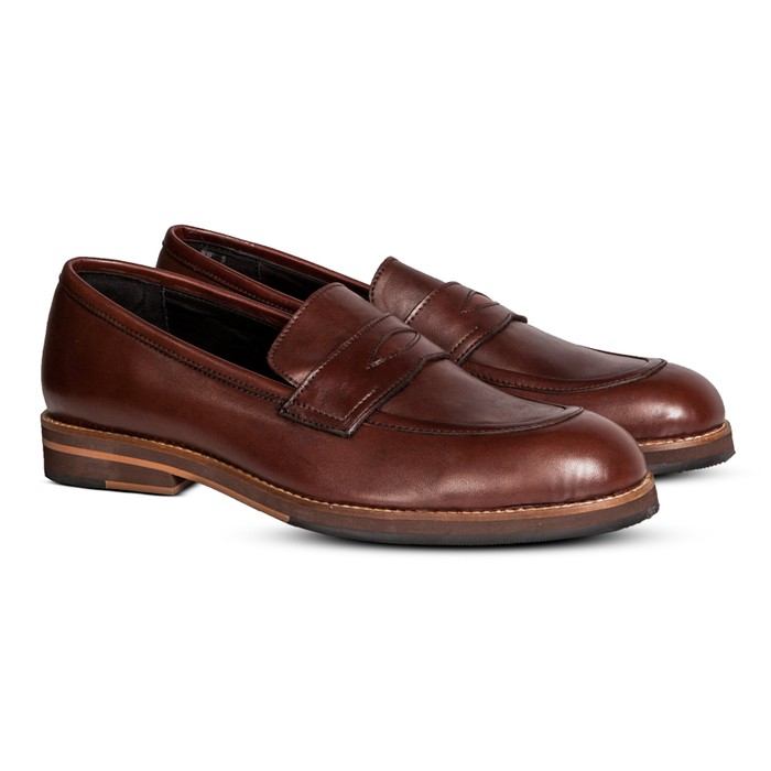 Blake Penny Loafers Brown - Nappa Milano - Sepatu Pria