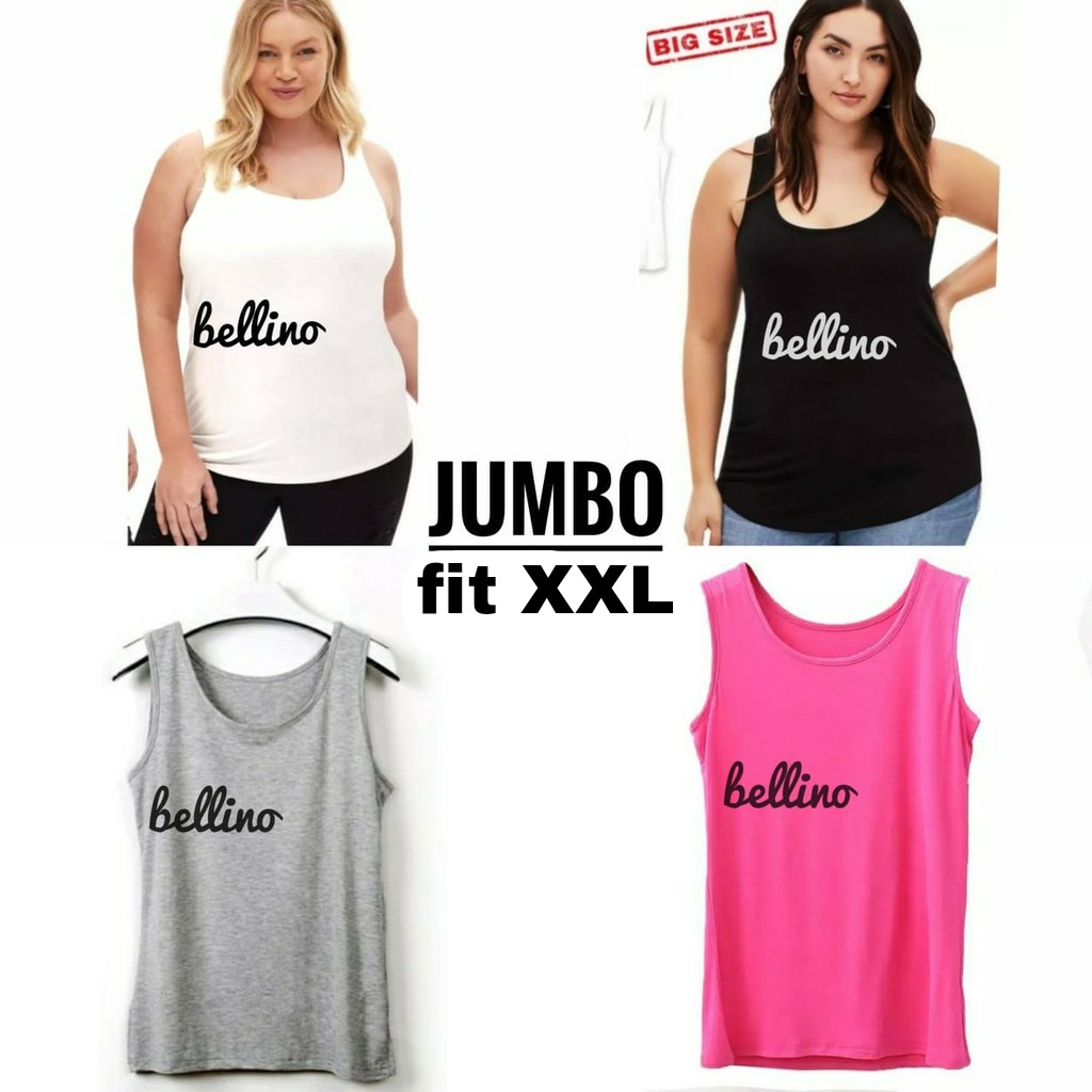 Singlet Wanita Jumbo LD 115cm Tanktop Jumbo XXL Teng top XXL Tentop  Tali Lebar Big Size