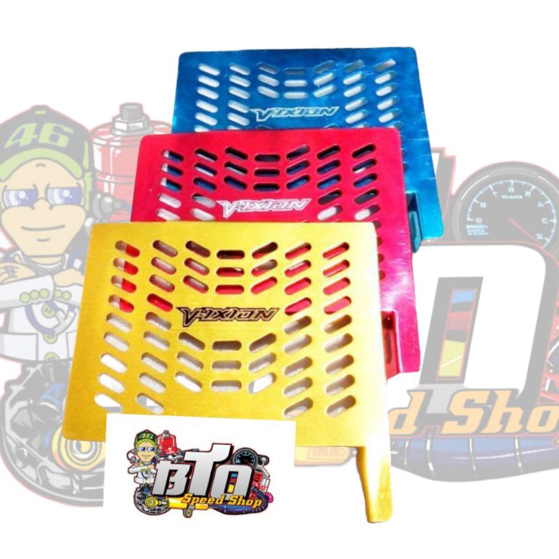 Cover radiator vixion cover pelindung radiator vixion cnc almunium