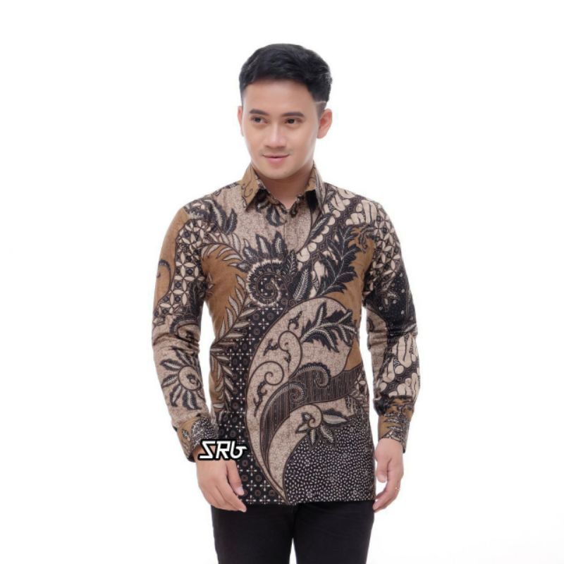 KEMEJA BATIK PRIA LENGAN PANJANG MOTIF SENO