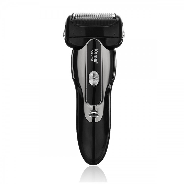 KEMEI KM-7100 IPX6 Waterproof Floating 3 Heads Electric Shaver Razor Trimmer Mustache Clipper