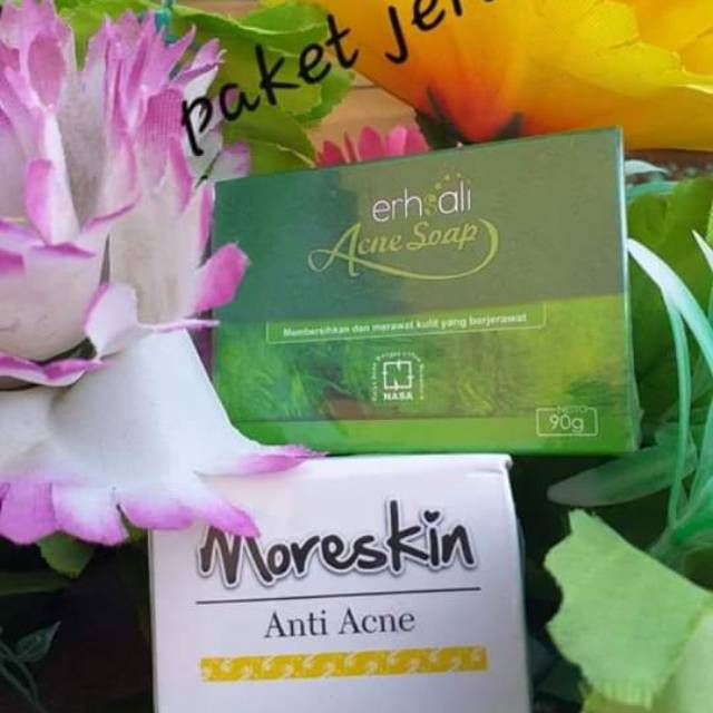 Moreskin acne&sabun jerawat.cream jerawat.sabun jerawat
