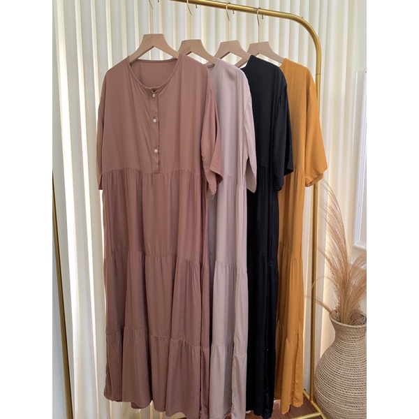 DRESS ICHANA RAYON TWILL // DRESS LENGAN PENDEK