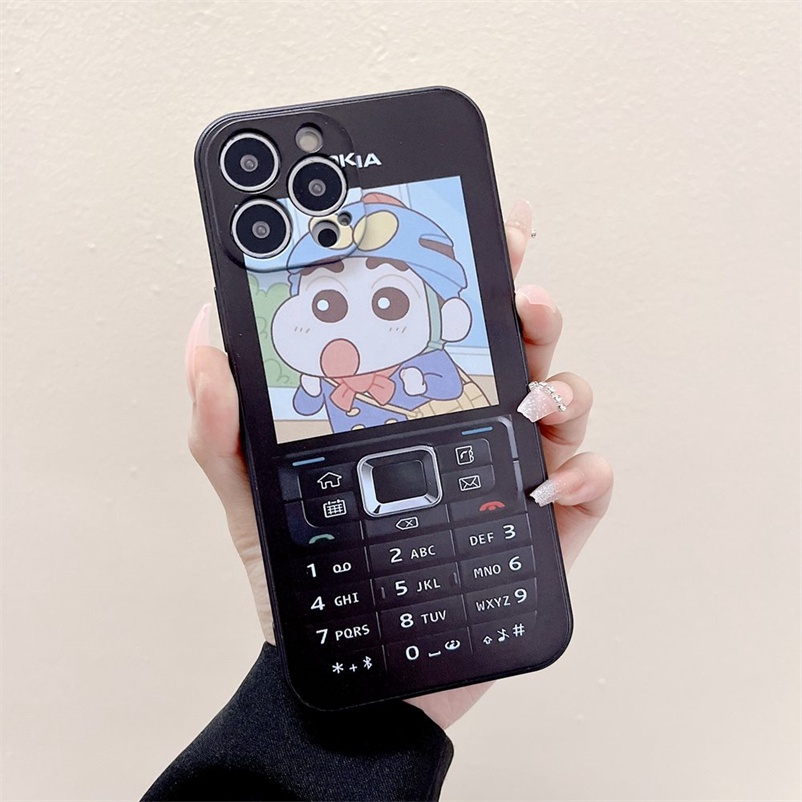 Phone Case for iPhone 14 13 12 11 Pro Max SE 2020 X XR Xs Max iPhone 6 6s 7 8 Plus Two-color Plaid Love Smiley Face Phone Case Non-slip Anti-drop Soft TPU Protcetive Case