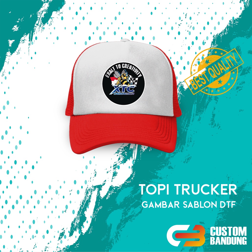 Topi Trucker XTC Topi Jaring GBR Pria Wanita Bisa COD Original High Quality