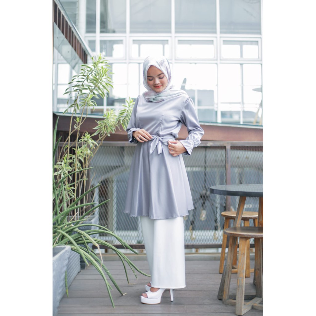 BAJU HIJAB BANDUNG/ DRESS MUSLIM/ DRESS PEPLUM  /DRESS ABU