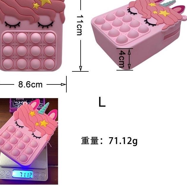 ◙ Pop it Tas Popite Baru Fidget Toys Unzip Toys Messenger Bag Wallet ➲