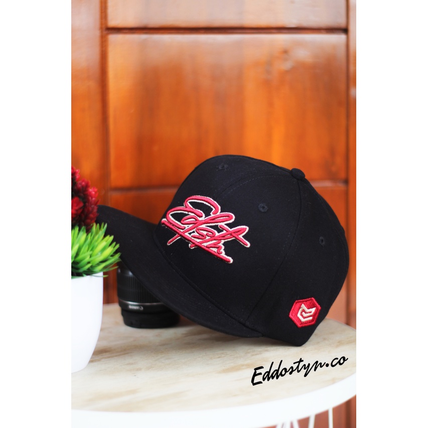 Topi Snapback/HIP HOP Premium Original Clothing EDSTN Unisex COD Full Black 006