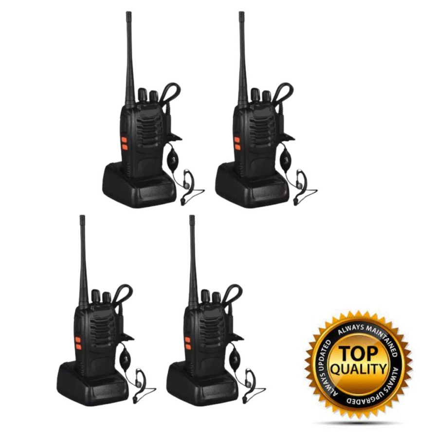 TERMURAH PAKET Handy Talkie 4 Units HT BF- 888S Comteck 400-470 Mhz Two Way Radio