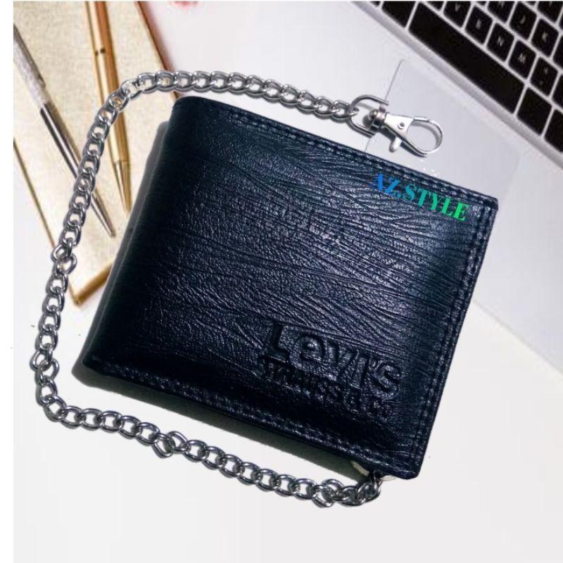 DOMPET PRIA TERBARU/DOMPET RANTAI KULIT SEMI-LEVIS H S