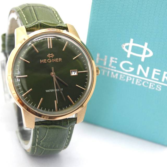 JAM TANGAN COWOK PRIA HEGNER HW1637M ROSEGOLD ORIGINAL