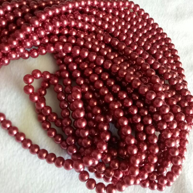 Mutiara Sintetis mutsin berat 8mm per string