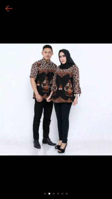 Batik Dolby Dolbi Dobby Doby Tenun Sutra Tulis Katun Atbm Baron Atasan Batik Wanita Sogan Srg308