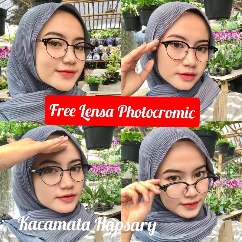 FRAME KACAMATA MINUS | PAKET LENSA PHOTOCROMIC | KACAMATA ANTI RADIASI KACA MATA BACA | 822