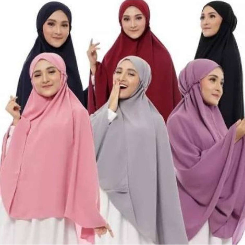 Harga Promo Bisa COD Hijab Instant Bergo Maryam JUMBO XXL Hijab Syari Kerudung Jumbo-4