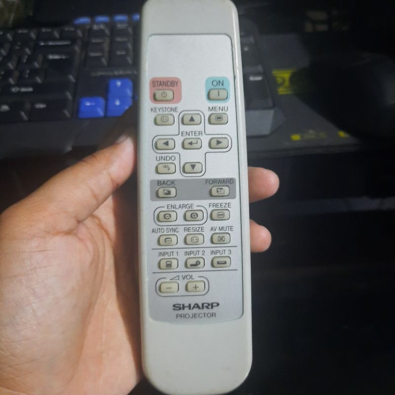 REMOTE REMOT PROYEKTOR PROJECTOR SHARP RRMCGA187WJSA ORIGINAL ASLI