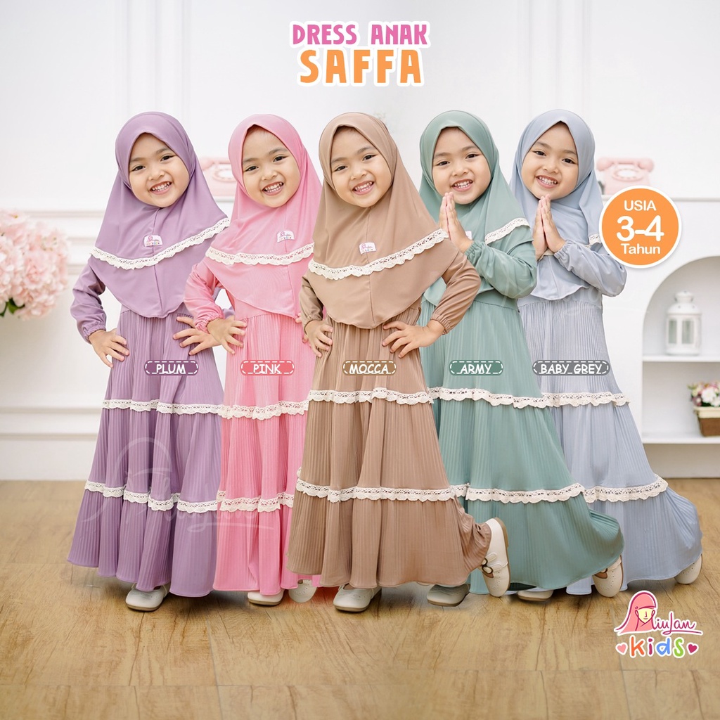 GAMIS ANAK CANTIK DRESS SAFFA ORIGINAL MIULAN [BISA COD]