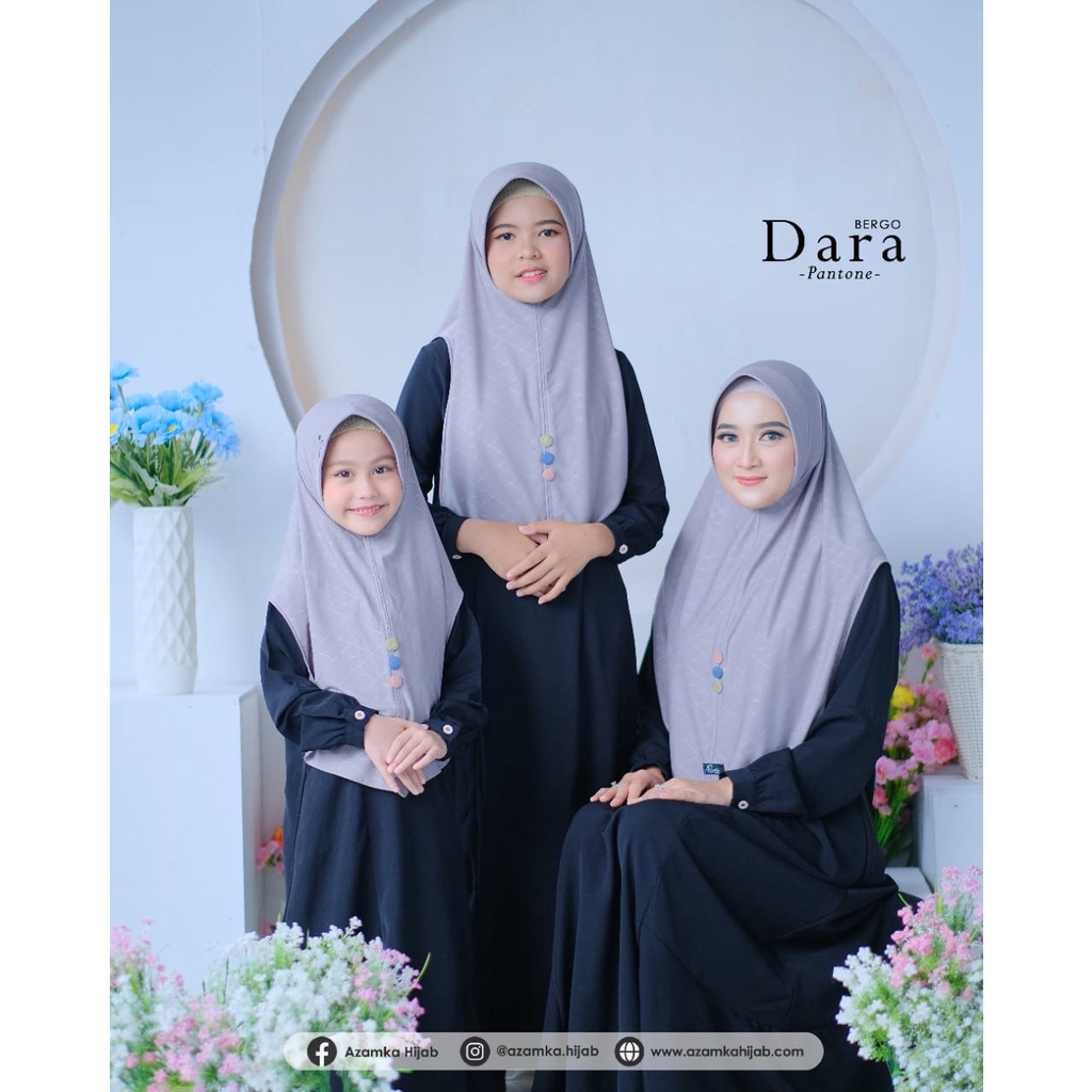 Dara Series Teen Jilbab Terbaru Hijab Anak Couple Bahan Jersey Lembut By Azamka Hijab