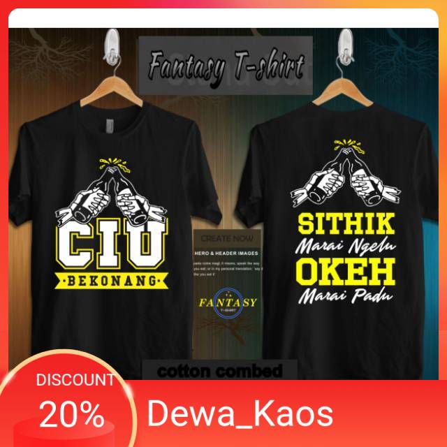 KAOS KEREN CIU BEKONANG A5 / KAOS KEREN PRIA