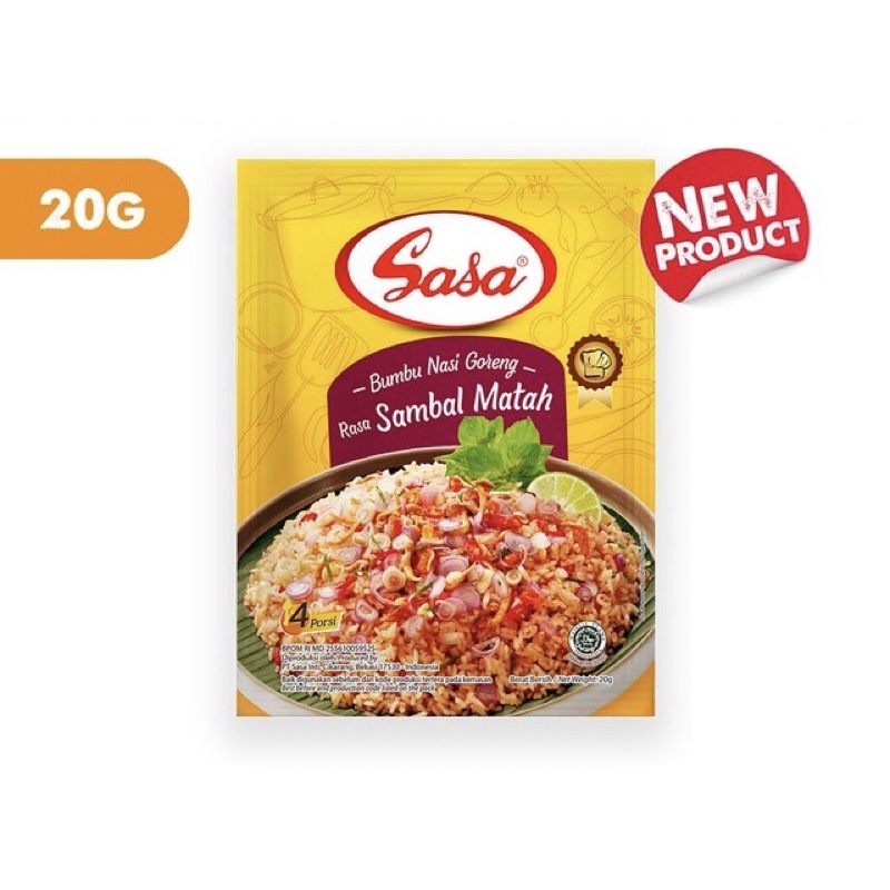 

Sasa Bumbu Nasi Goreng Sambal Matah 20g x 3