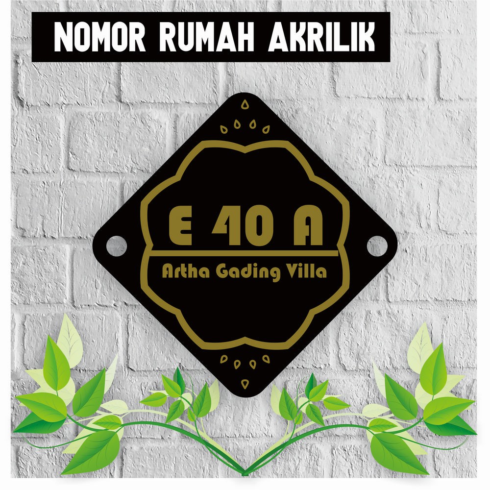 

PAPAN NOMOR ALAMAT RUMAH AKRILIK | NOMOR RUMAH ACRYLIC UKURAN 18x18 CM AKRILIK SOLID HN08