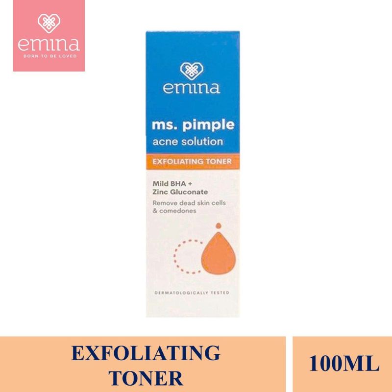 EMINA Ms Pimple Acne Solution Exfoliating Toner 100ml